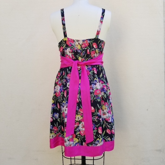 Johnny Was Multicolored Floral Embroidered Strap Babydoll Summer Dress S - Picture 3 of 16